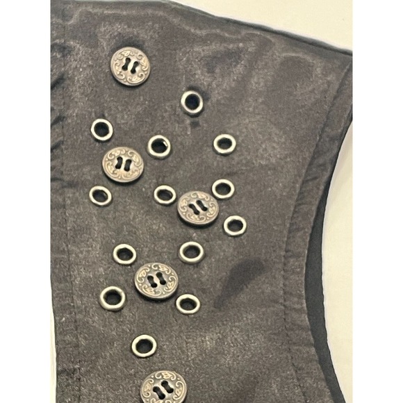 Meneser Grommet Button Embellished Pleated Shift Dress - Picture 9 of 11